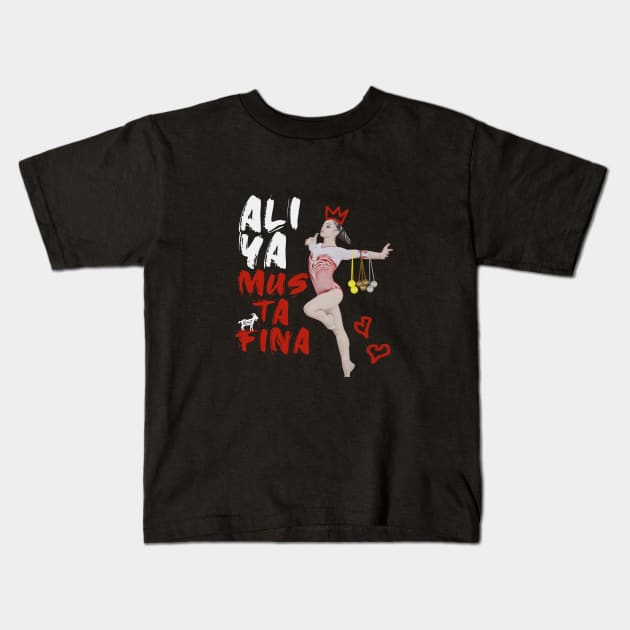 Aliya Mustafina queen Kids T-Shirt by GymFan